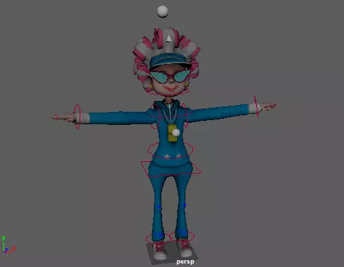 fitness grandma  Free 3D model_0