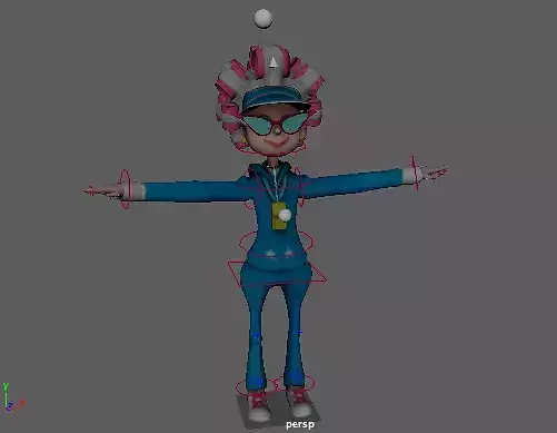 fitness grandma  Free 3D model