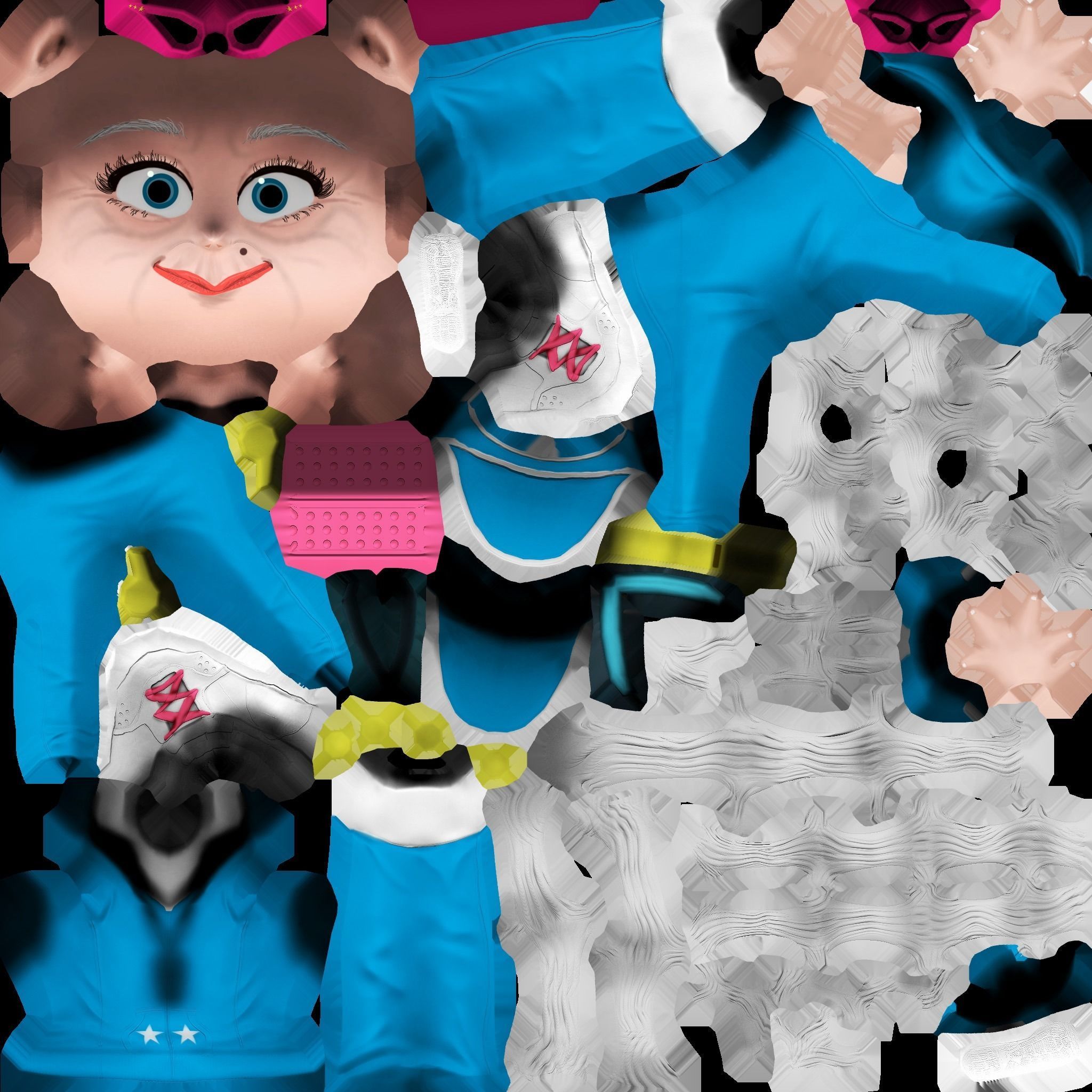 fitness grandma  Free 3D model_6