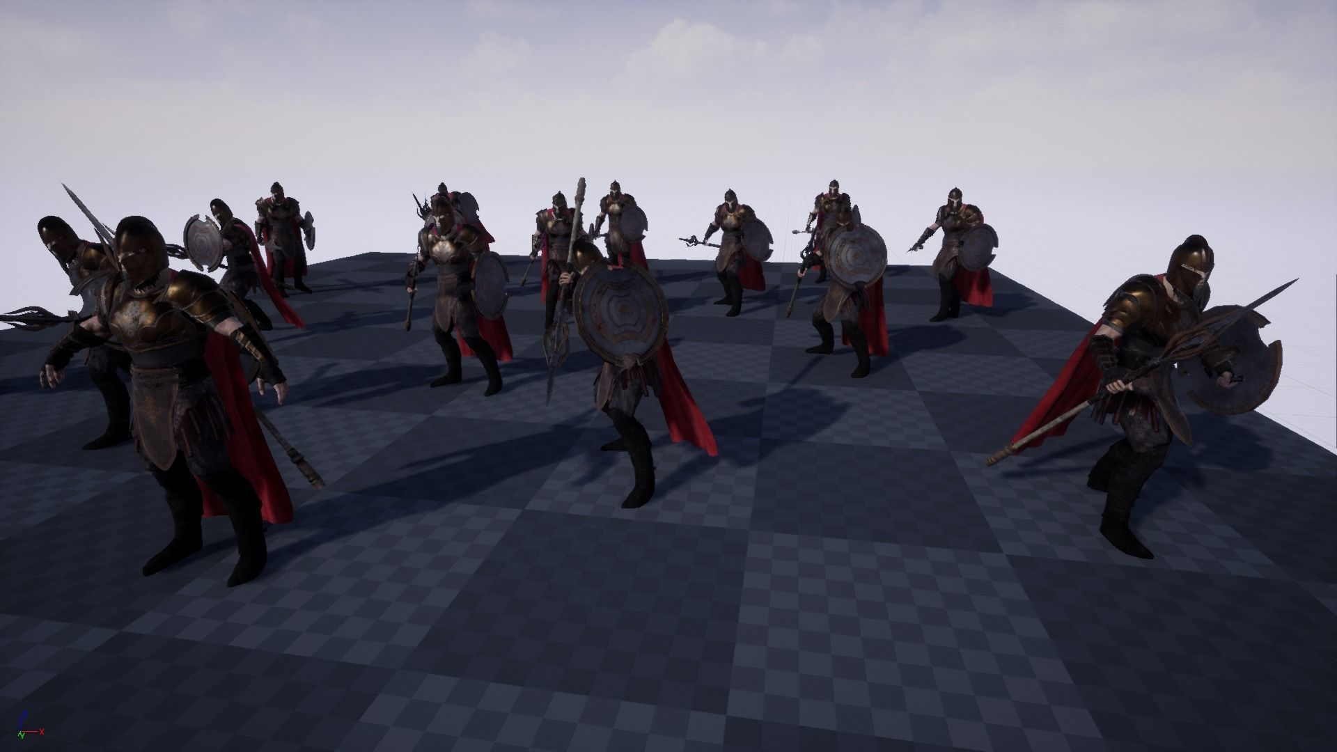 Warrior Hero Low-poly 3D model_17