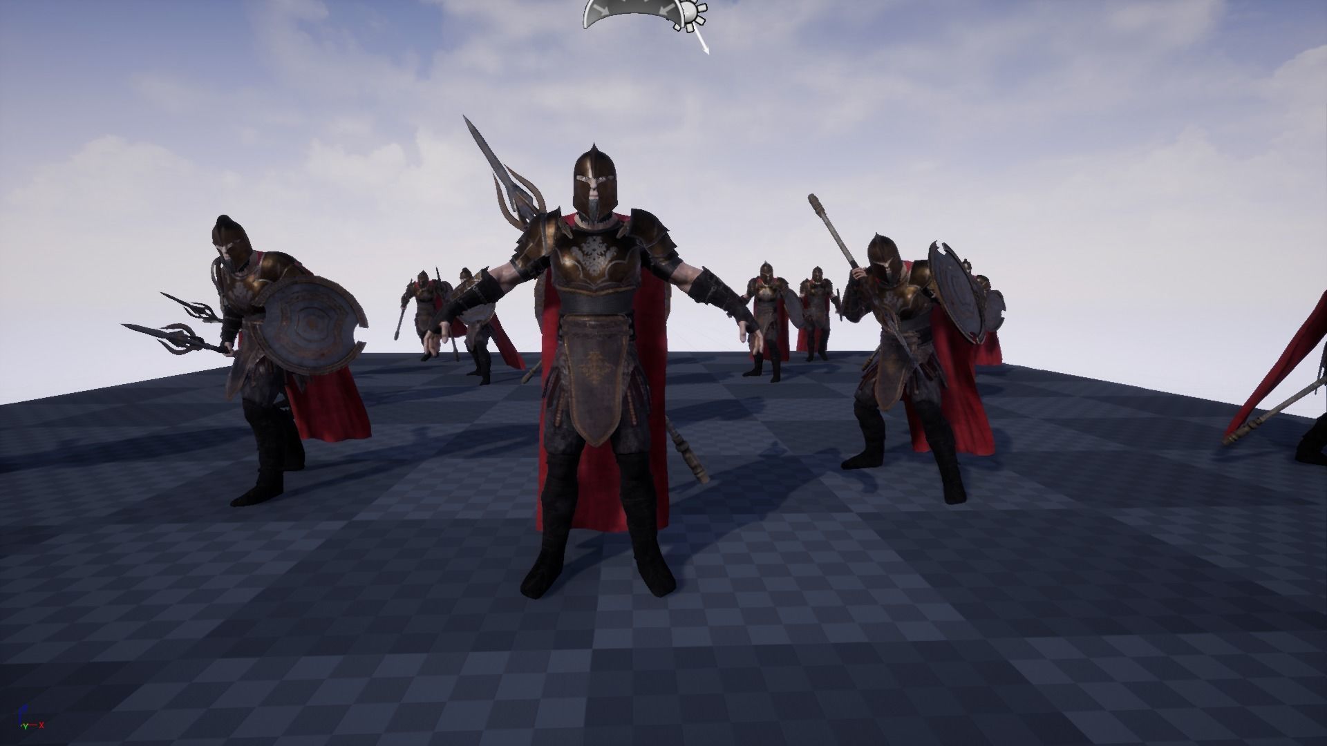 Warrior Hero Low-poly 3D model_14