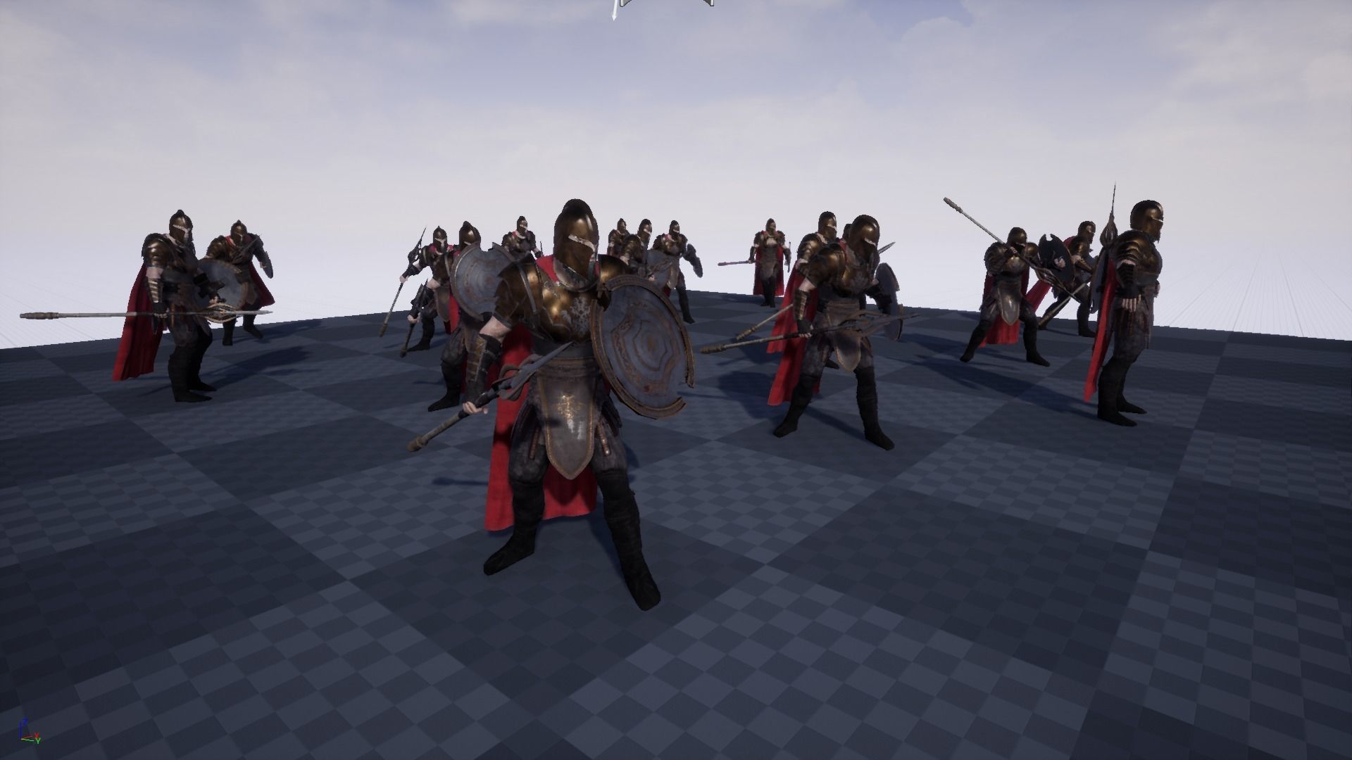 Warrior Hero Low-poly 3D model_15