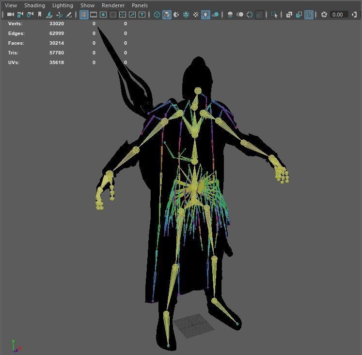 Warrior Hero Low-poly 3D model_19