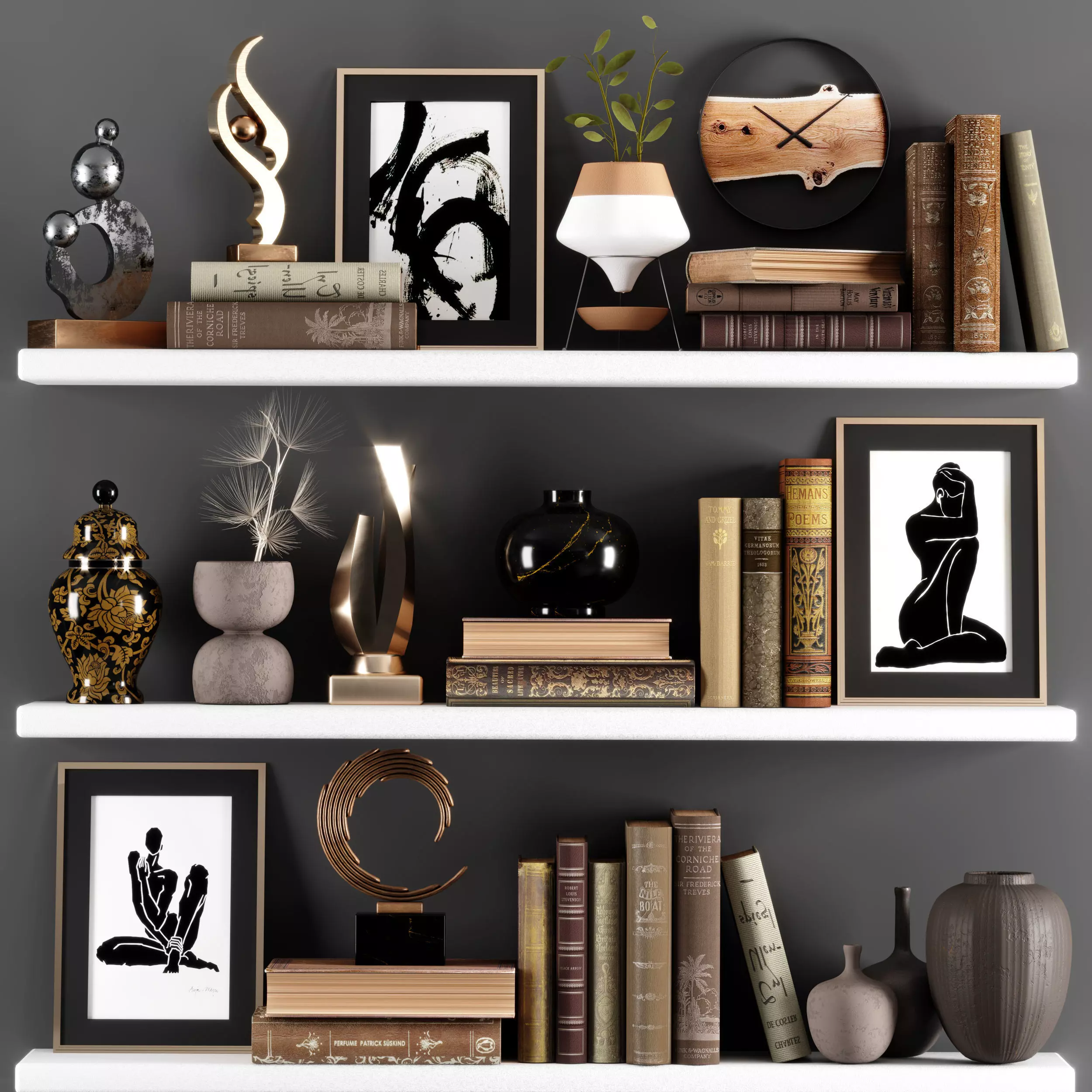 decorative set05 3D model_0