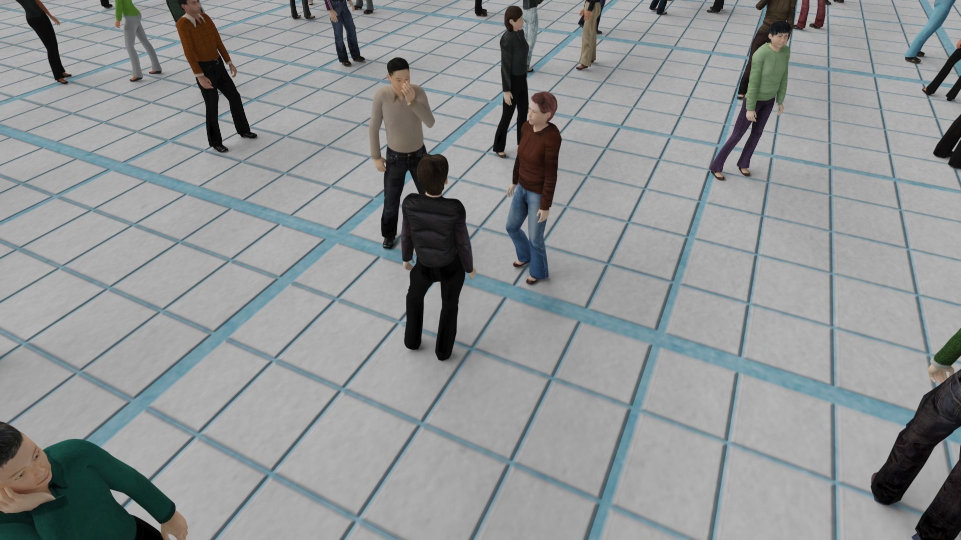 Low Poly Animated People Pack - 200 Pieces Low-poly Animated Low-poly 3D model_3