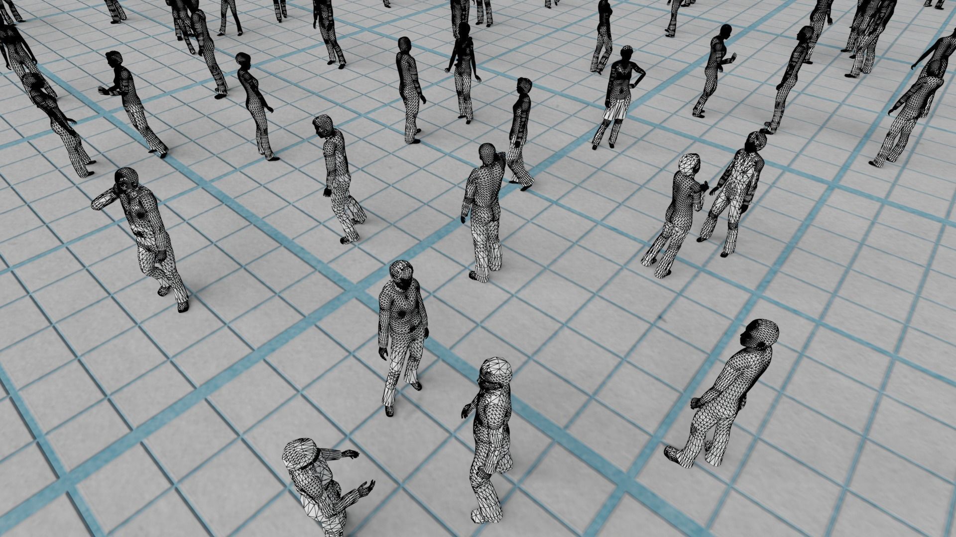 Low Poly Animated People Pack - 200 Pieces Low-poly Animated Low-poly 3D model_10