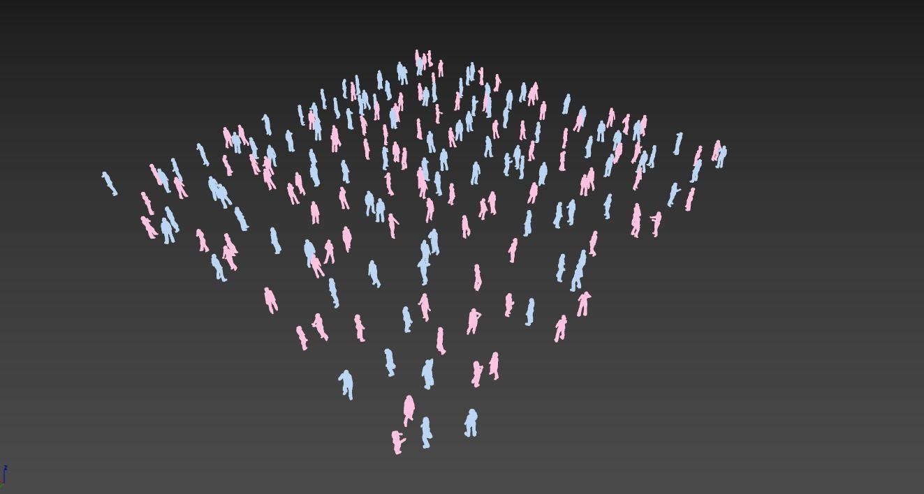 Low Poly Animated People Pack - 200 Pieces Low-poly Animated Low-poly 3D model_12