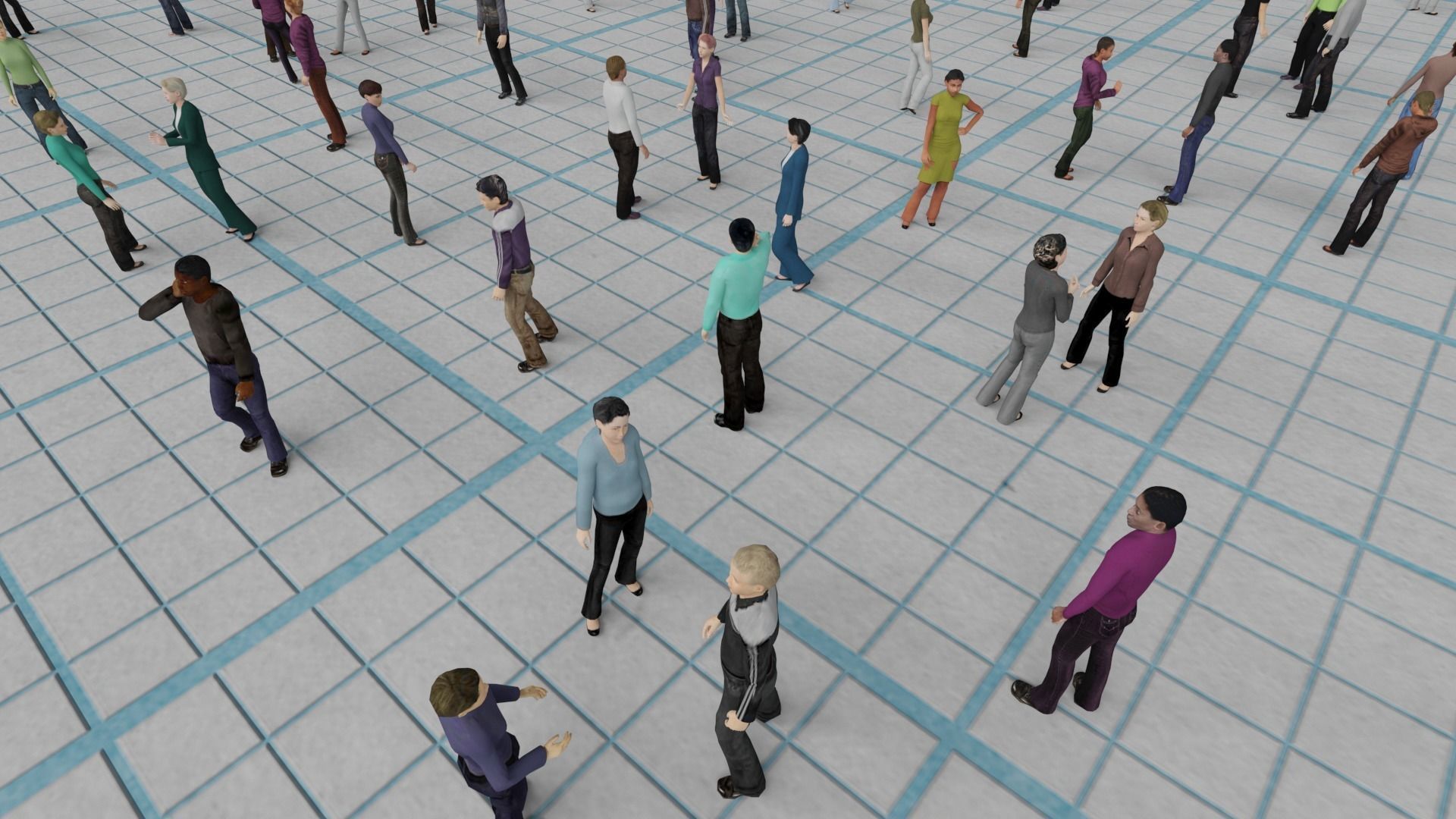 Low Poly Animated People Pack - 200 Pieces Low-poly Animated Low-poly 3D model_5