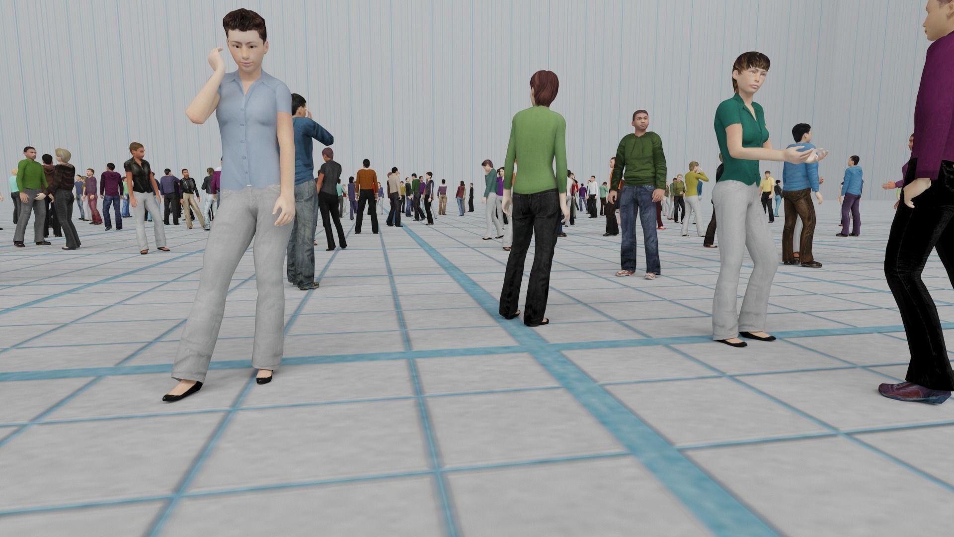Low Poly Animated People Pack - 200 Pieces Low-poly Animated Low-poly 3D model_7