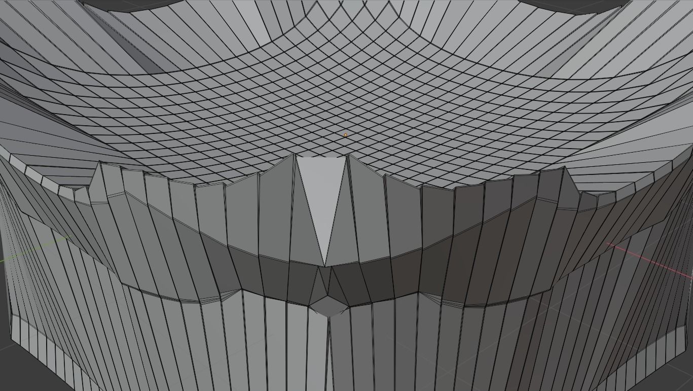 Silver Futuristic Cubic Autel 3D model_41