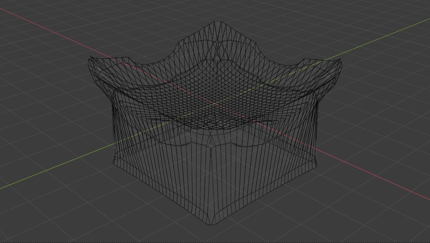 Silver Futuristic Cubic Autel 3D model_37