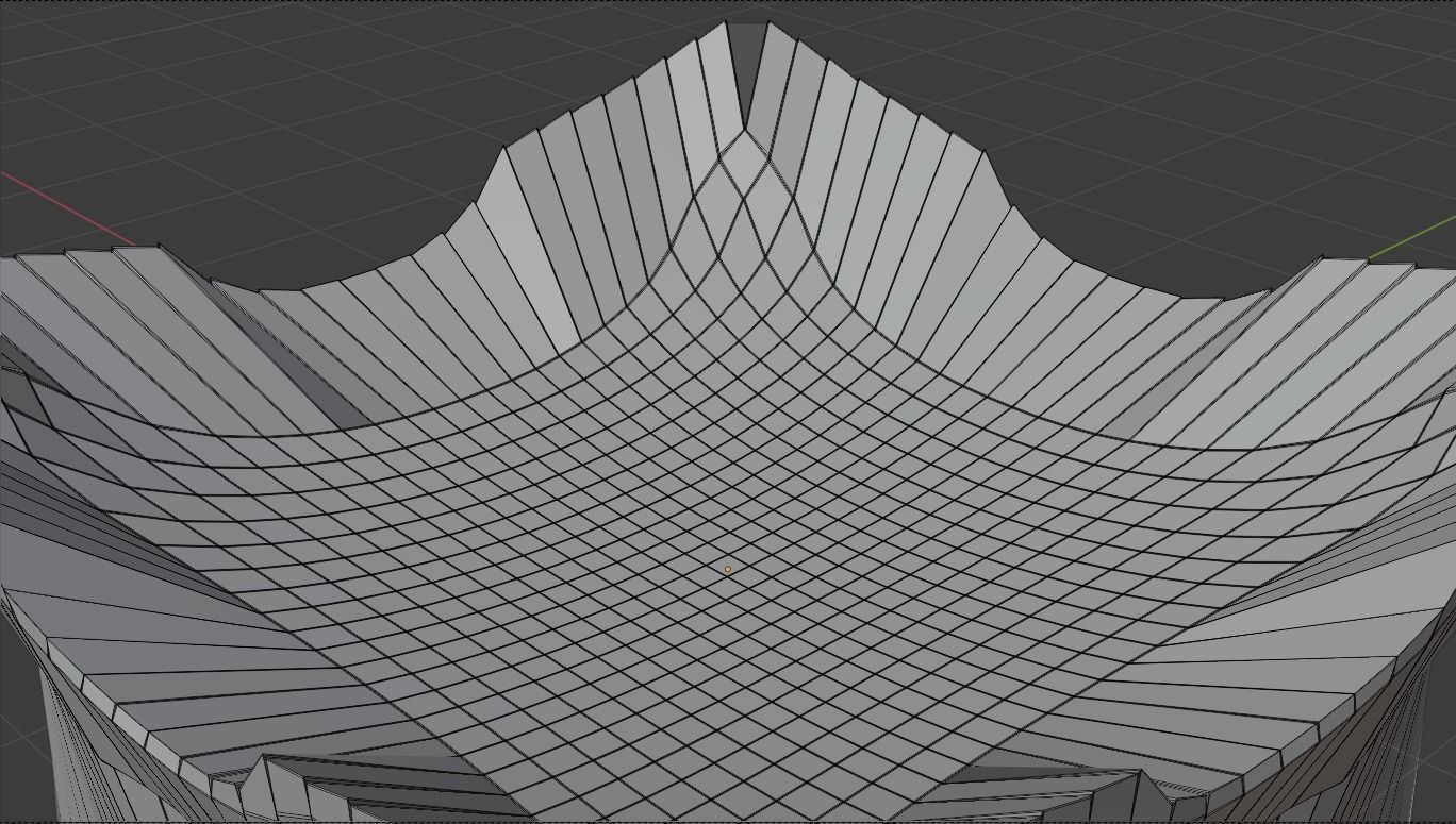 Silver Futuristic Cubic Autel 3D model_21