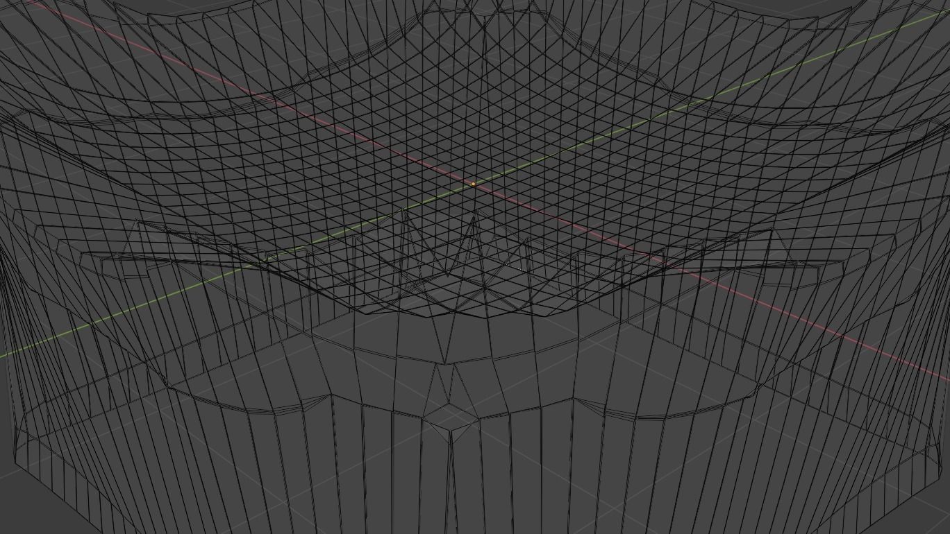 Silver Futuristic Cubic Autel 3D model_13