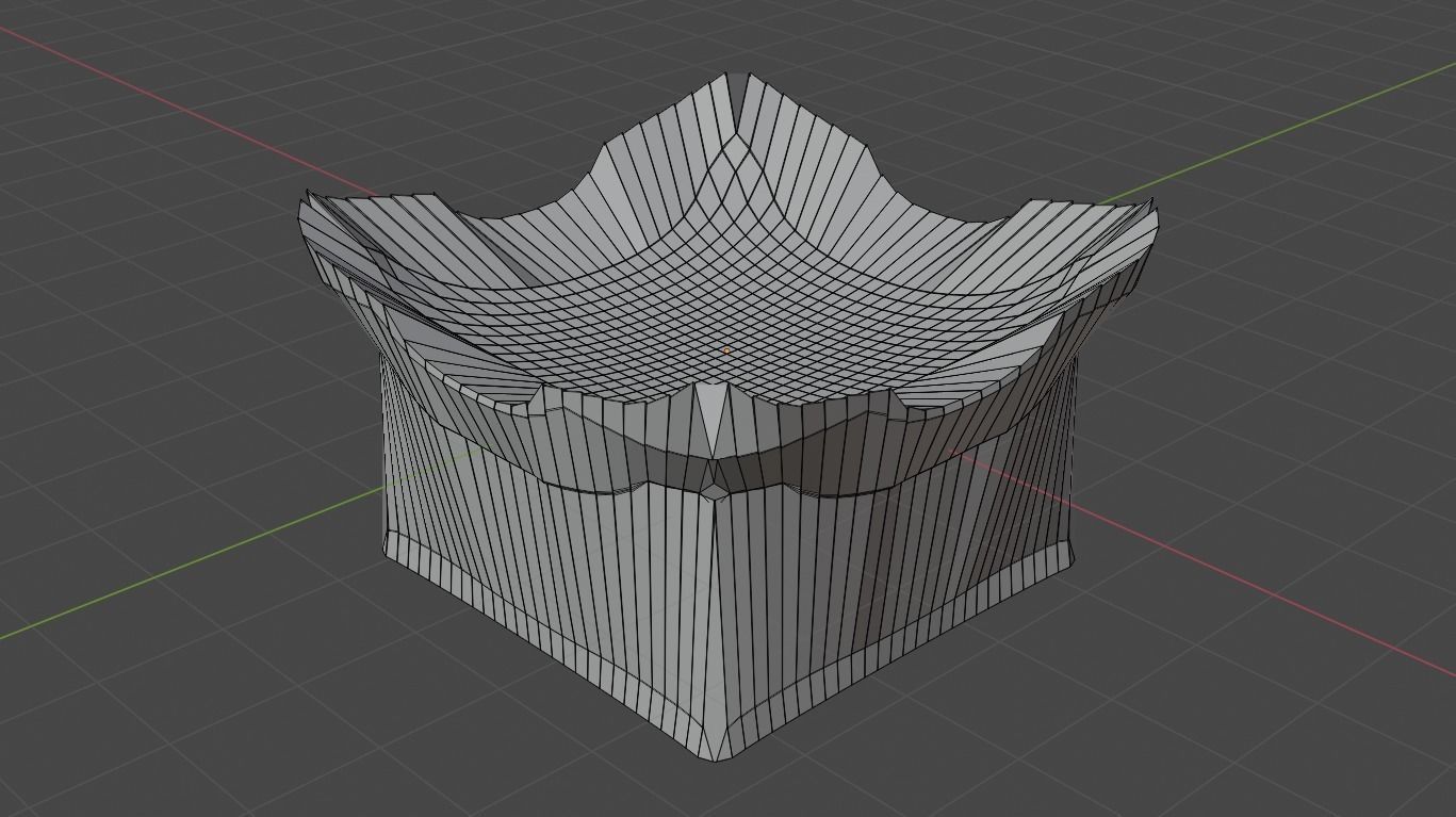 Silver Futuristic Cubic Autel 3D model_23