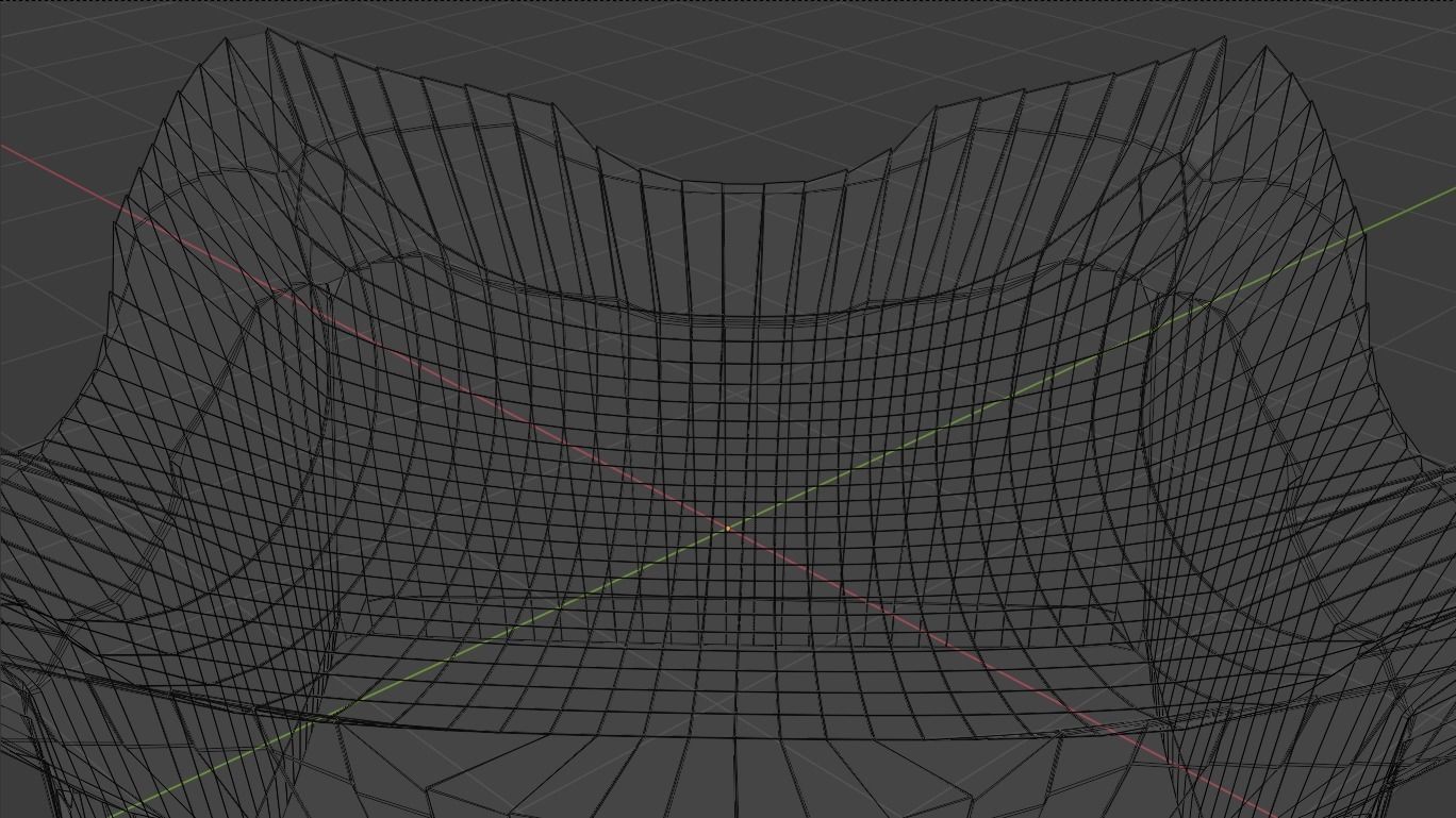 Silver Futuristic Cubic Autel 3D model_29