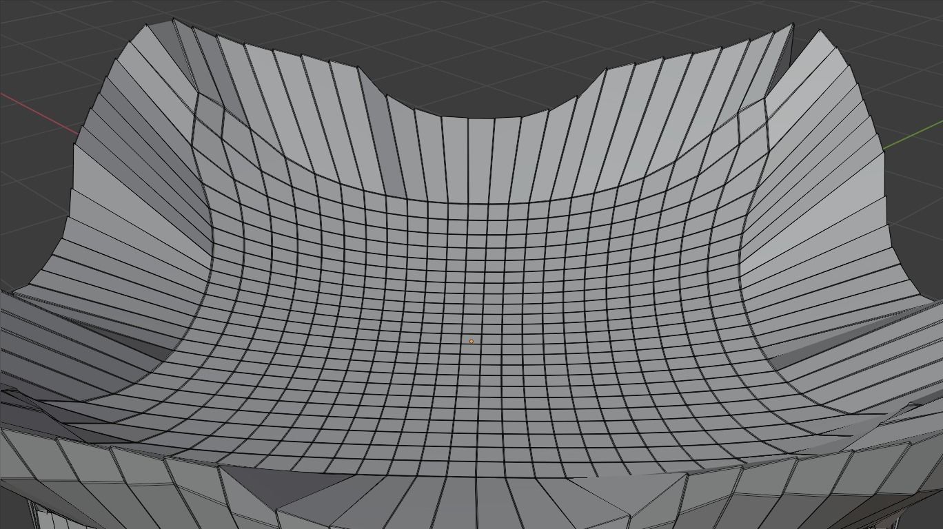 Silver Futuristic Cubic Autel 3D model_28