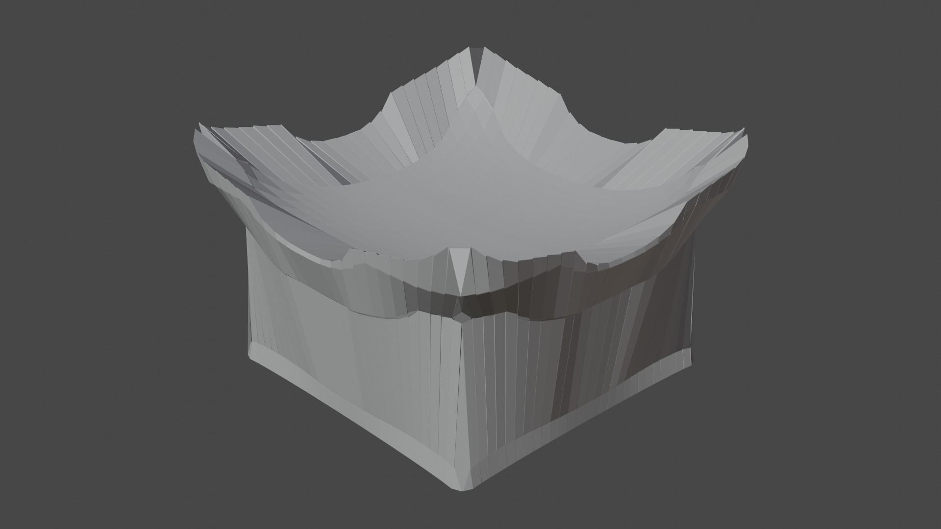 Silver Futuristic Cubic Autel 3D model_12