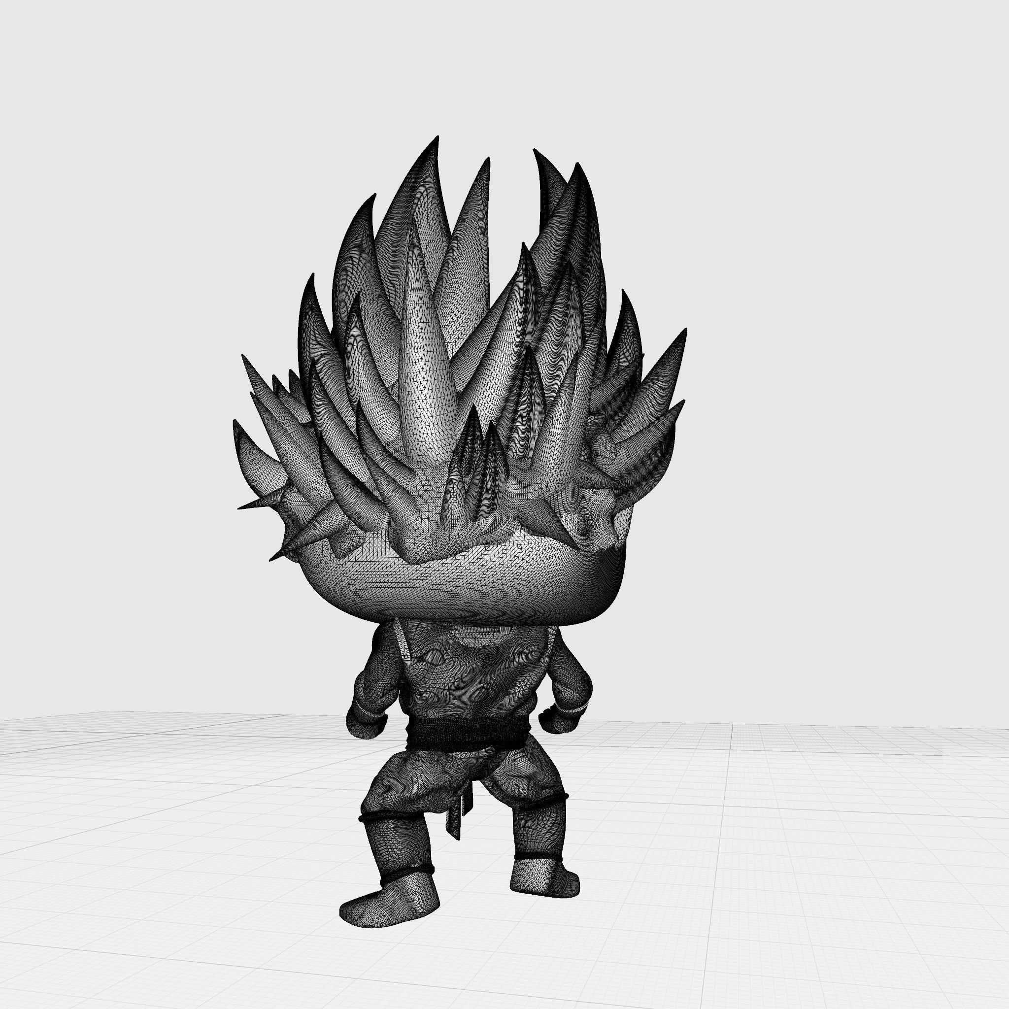 Goku Super Saiyan Custom Pop DIY 3D print model_8