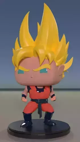 Goku Super Saiyan Custom Pop DIY