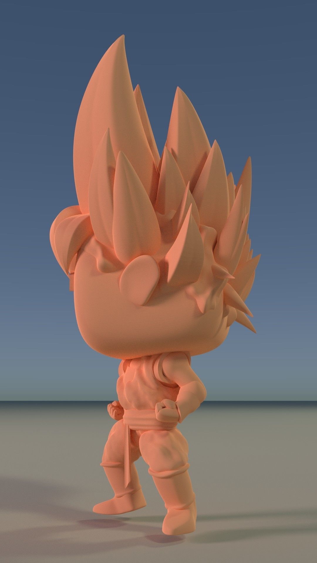 Goku Super Saiyan Custom Pop DIY 3D print model_6
