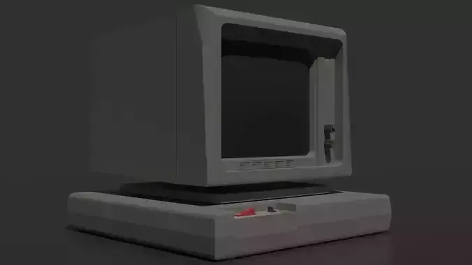Old - Retro computer  3D model