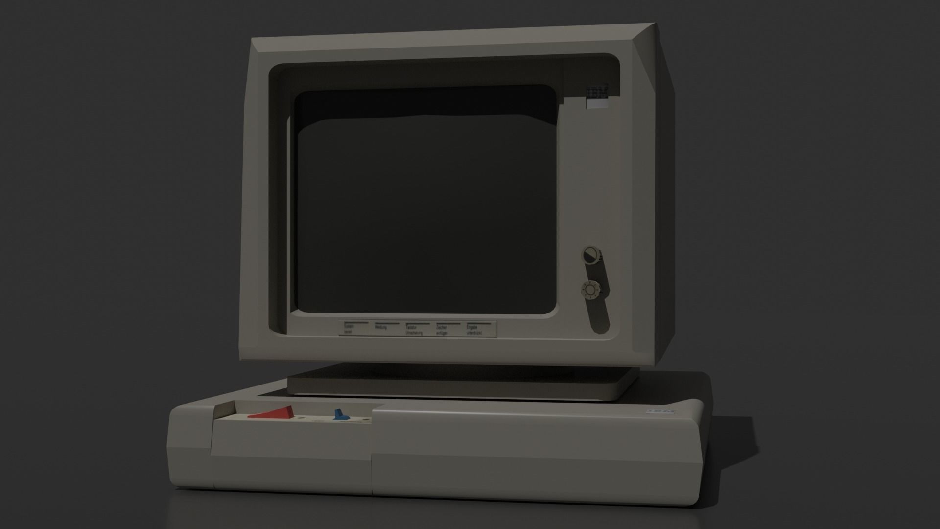 Old - Retro computer  3D model_17
