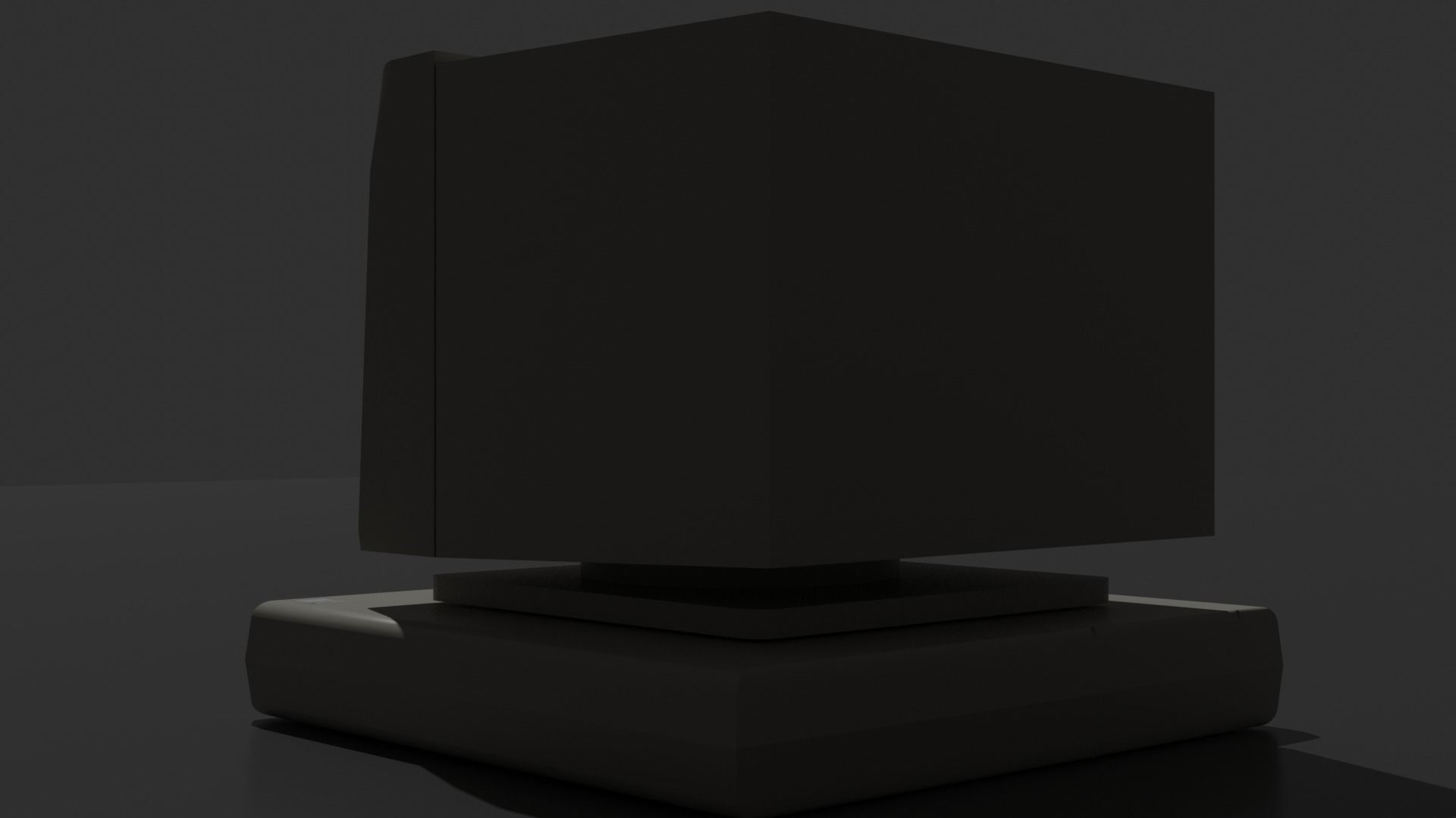 Old - Retro computer  3D model_10