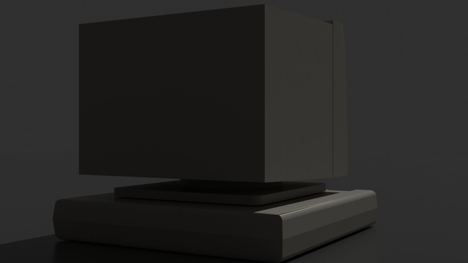 Old - Retro computer  3D model_6