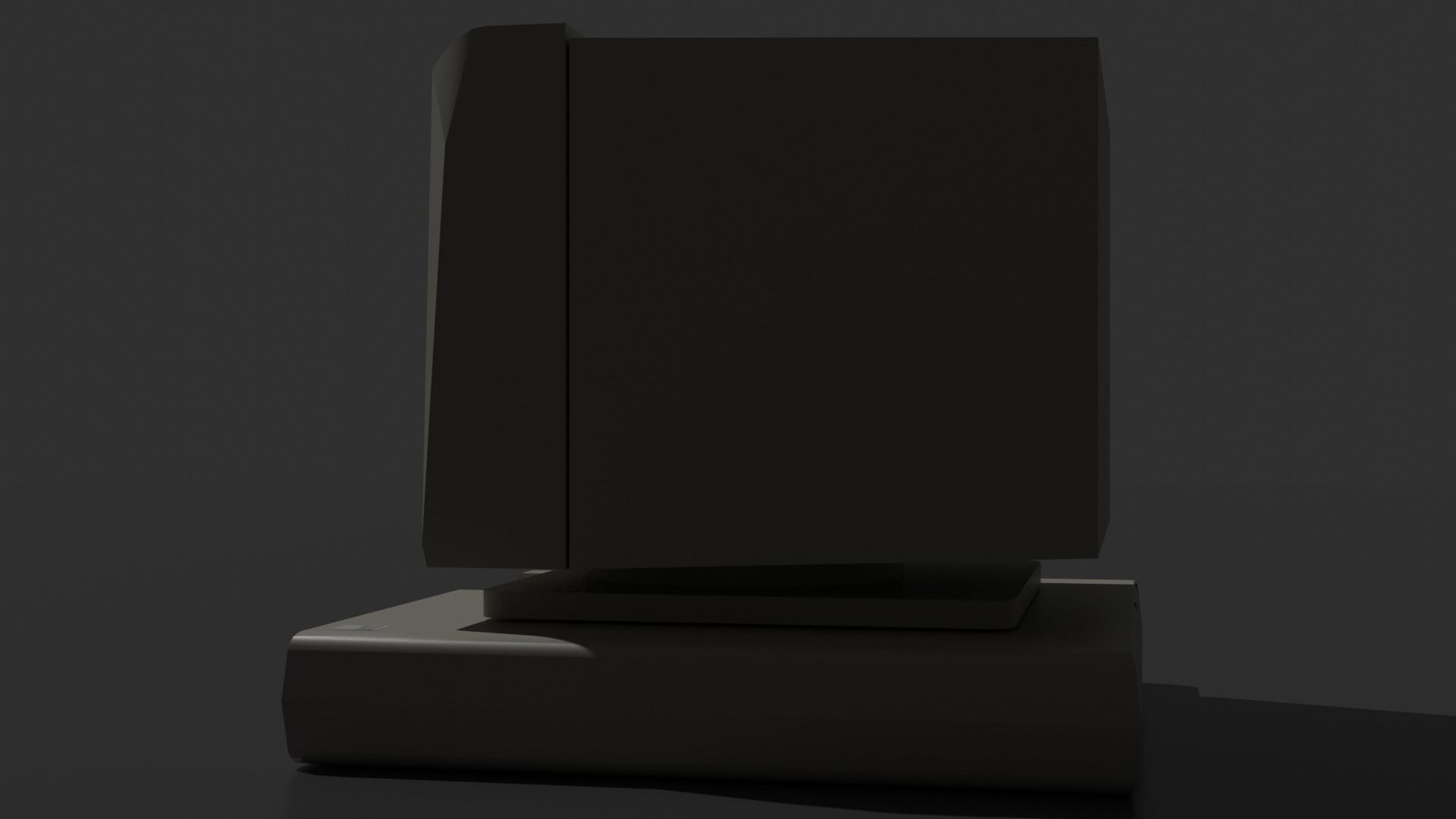 Old - Retro computer  3D model_12