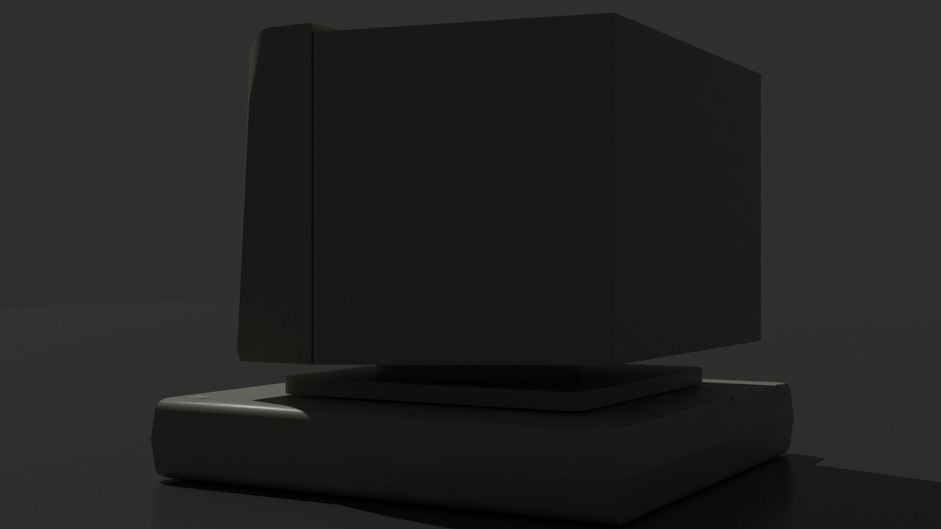 Old - Retro computer  3D model_11