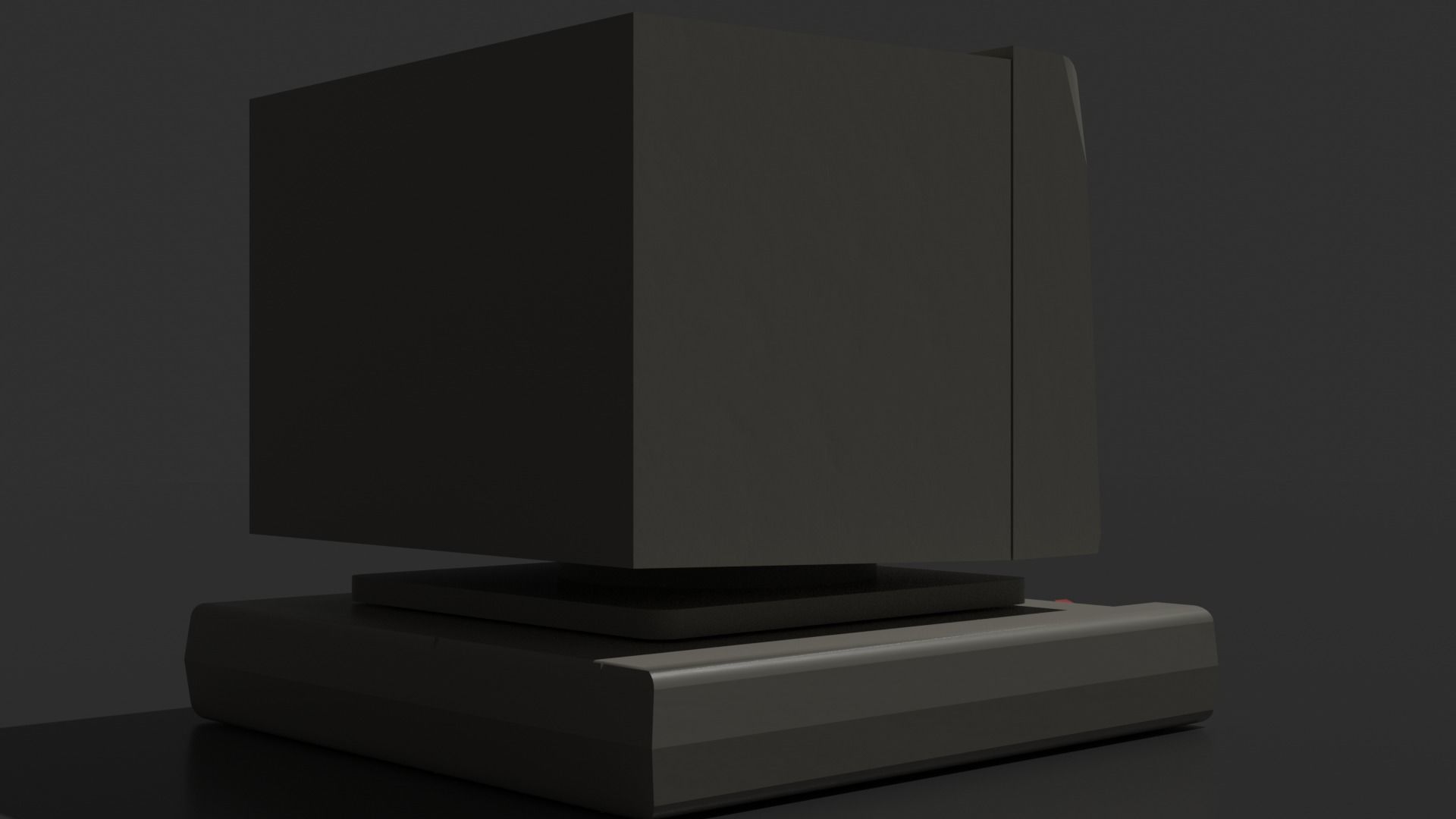 Old - Retro computer  3D model_5