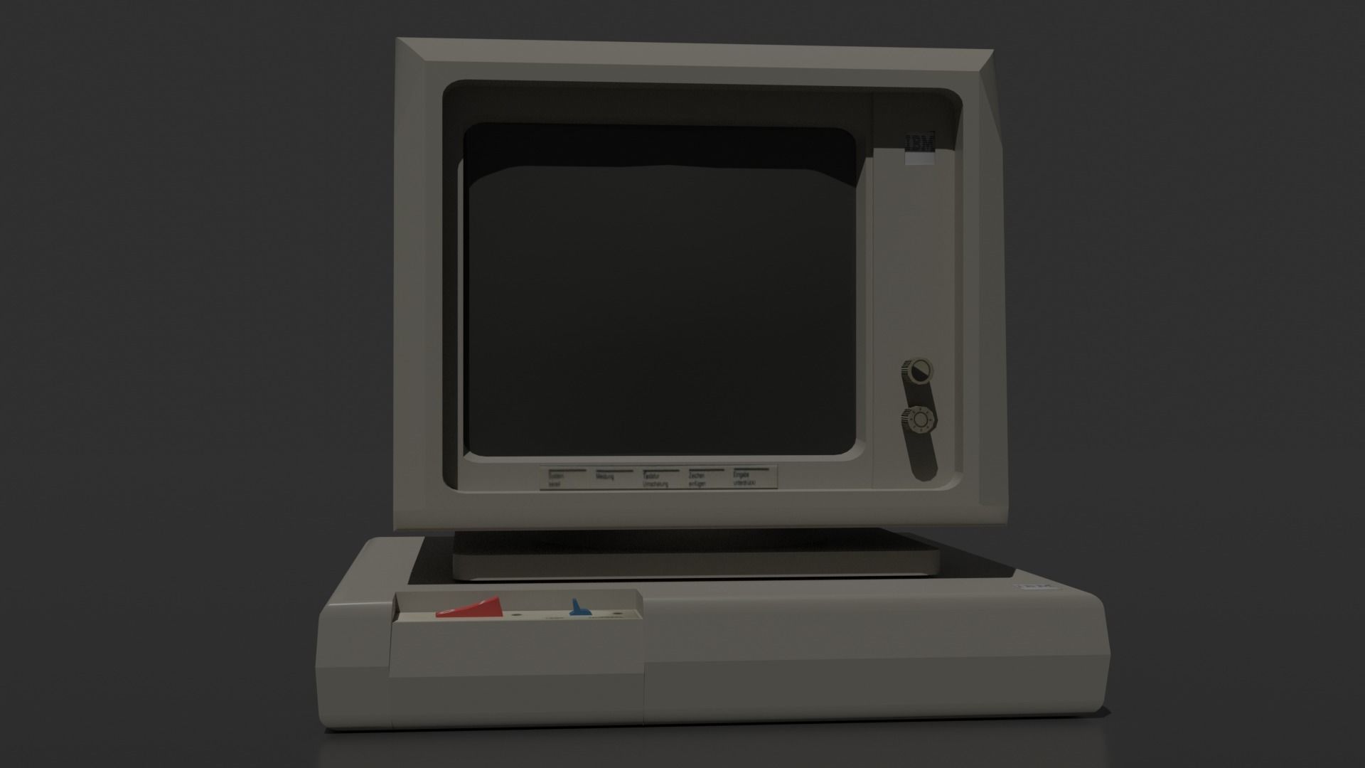 Old - Retro computer  3D model_18