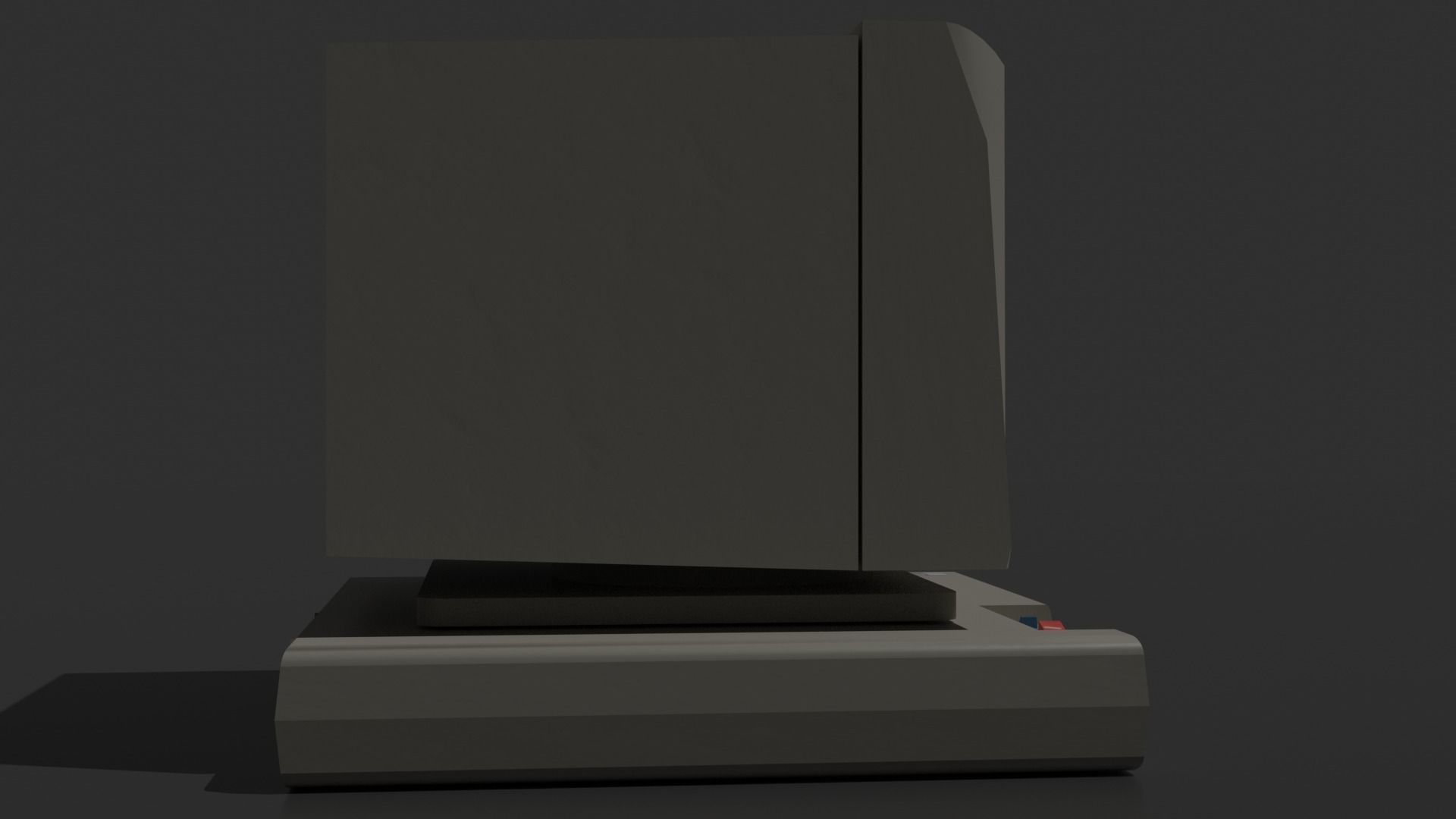Old - Retro computer  3D model_3