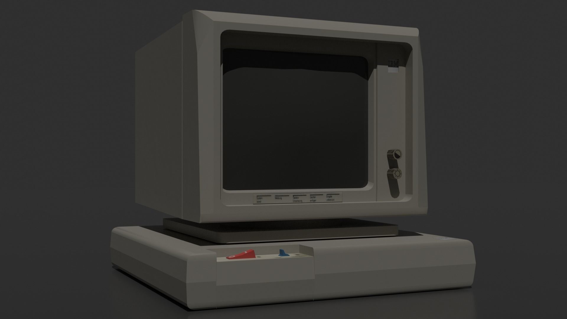 Old - Retro computer  3D model_19