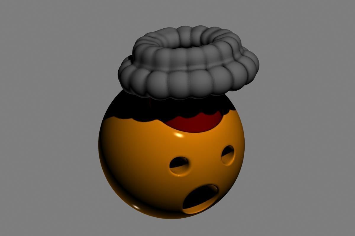 Emoji Exploding Head 3D model_17