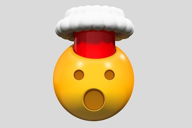 Emoji Exploding Head 3D model