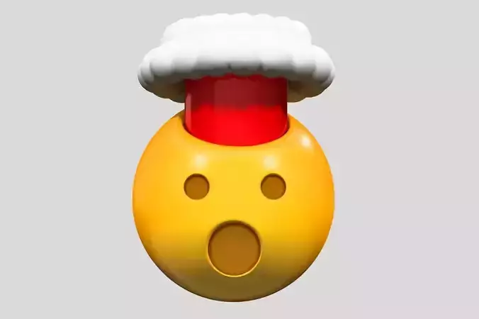 Emoji Exploding Head 3D model