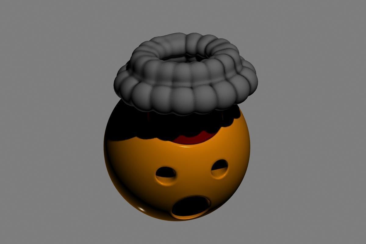 Emoji Exploding Head 3D model_18