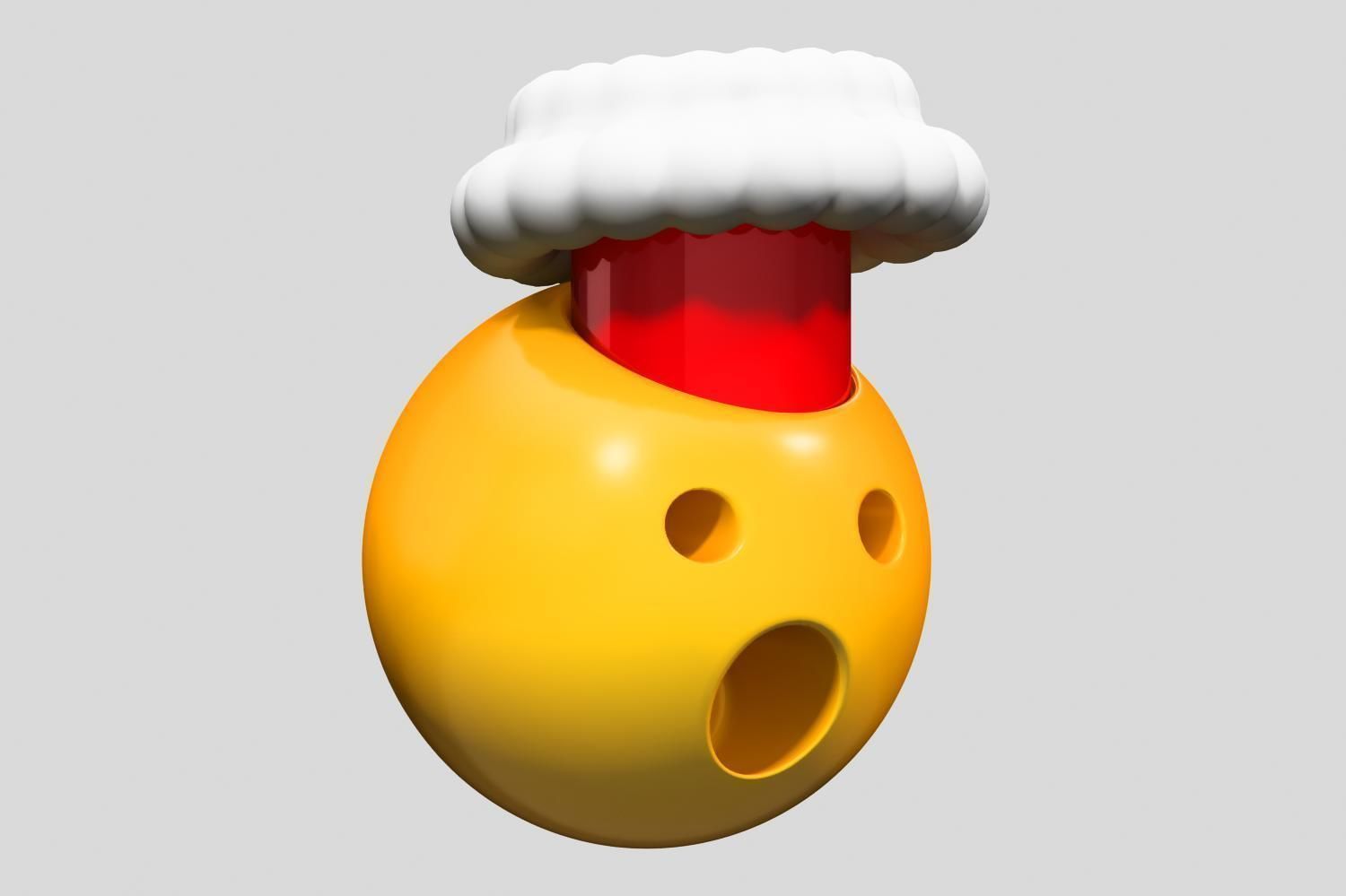 Emoji Exploding Head 3D model_1