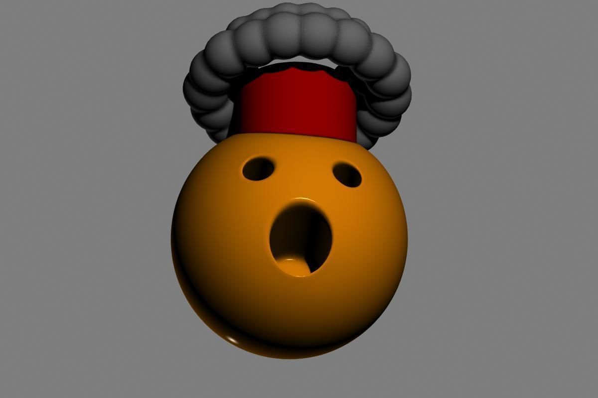 Emoji Exploding Head 3D model_11