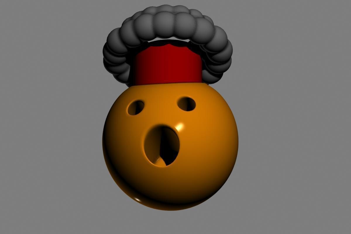 Emoji Exploding Head 3D model_10
