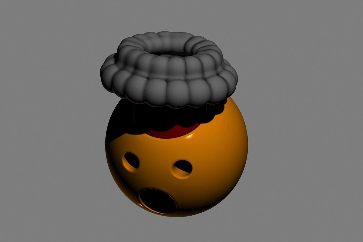 Emoji Exploding Head 3D model_20