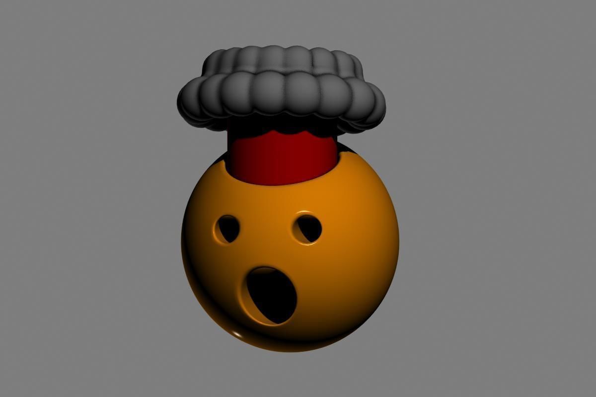 Emoji Exploding Head 3D model_3