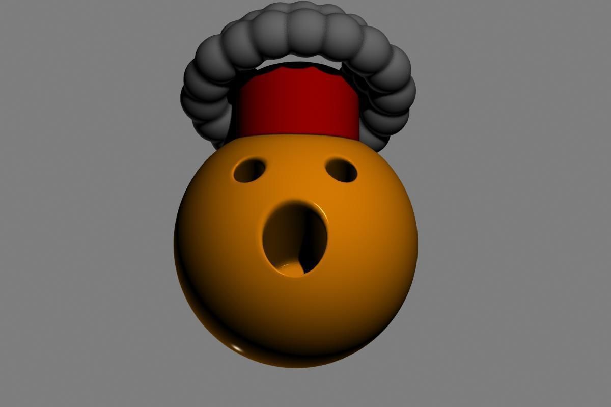 Emoji Exploding Head 3D model_21