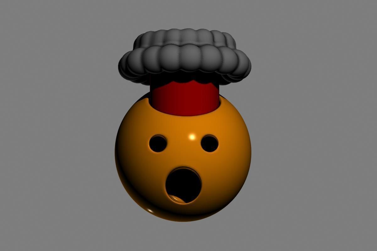 Emoji Exploding Head 3D model_22
