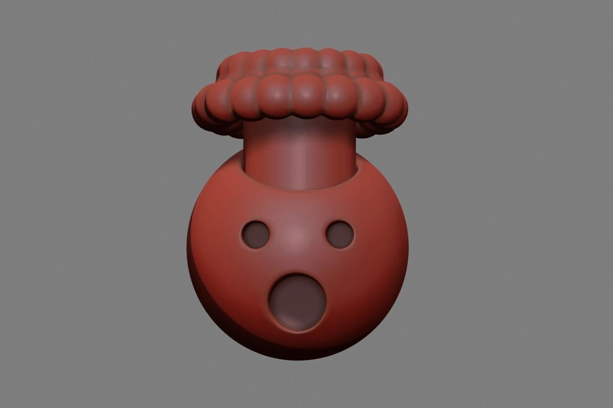 Emoji Exploding Head 3D model_23