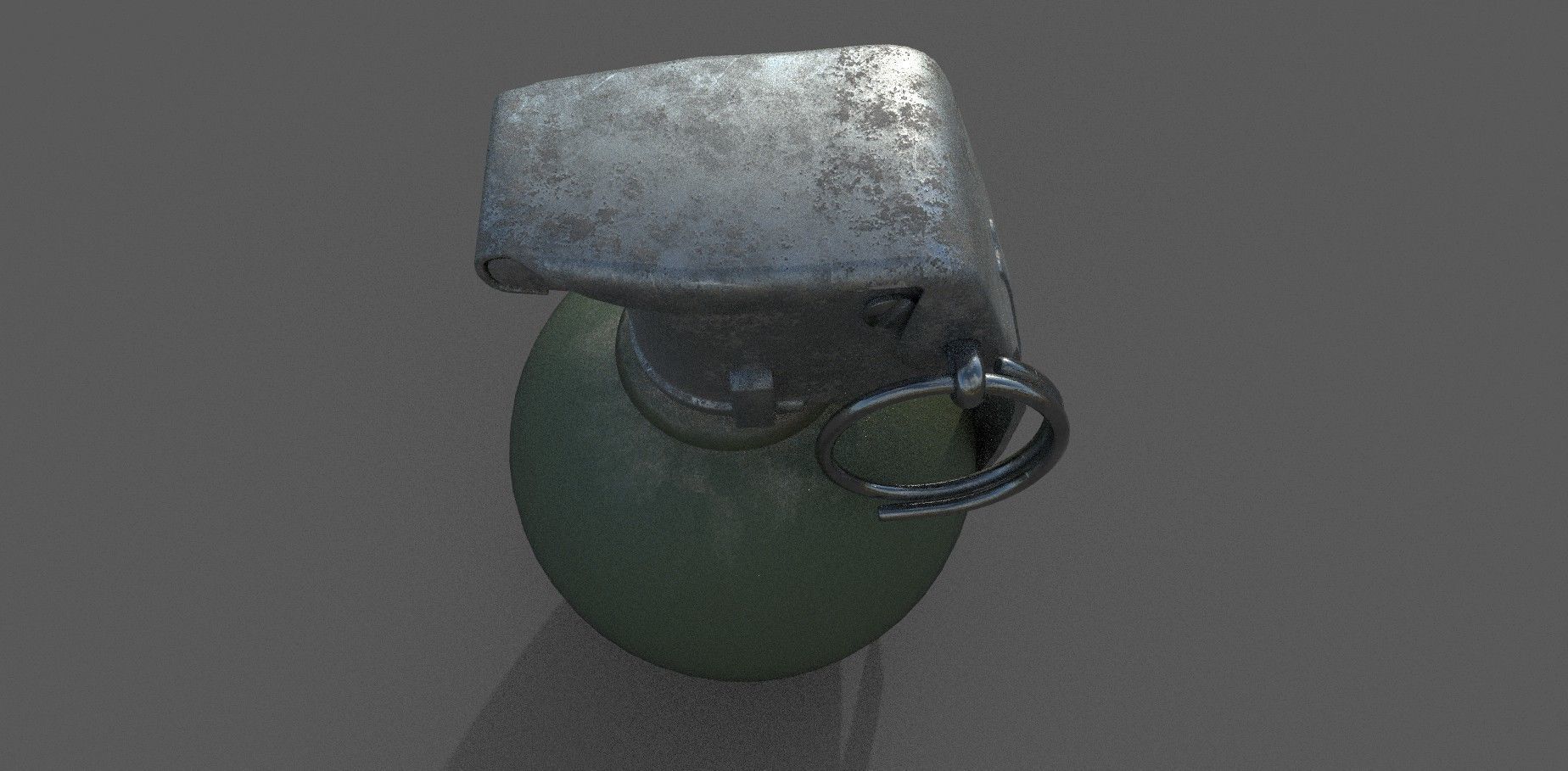Grenade Low-poly 3D model Low-poly 3D model_5