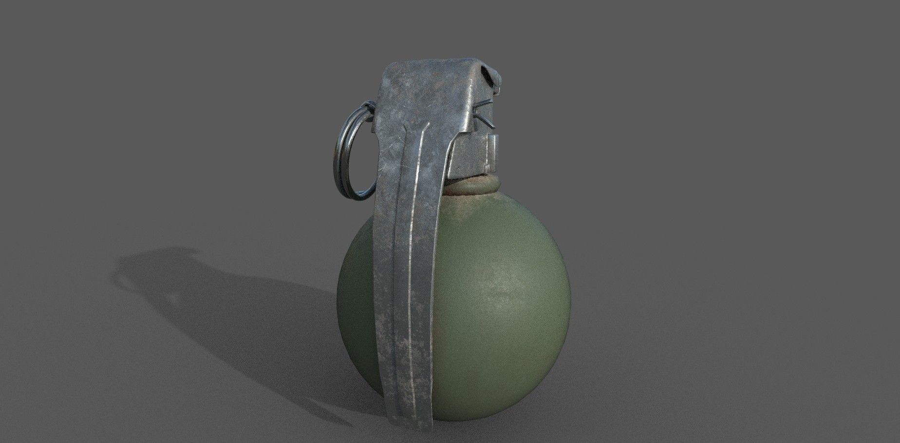 Grenade Low-poly 3D model Low-poly 3D model_2