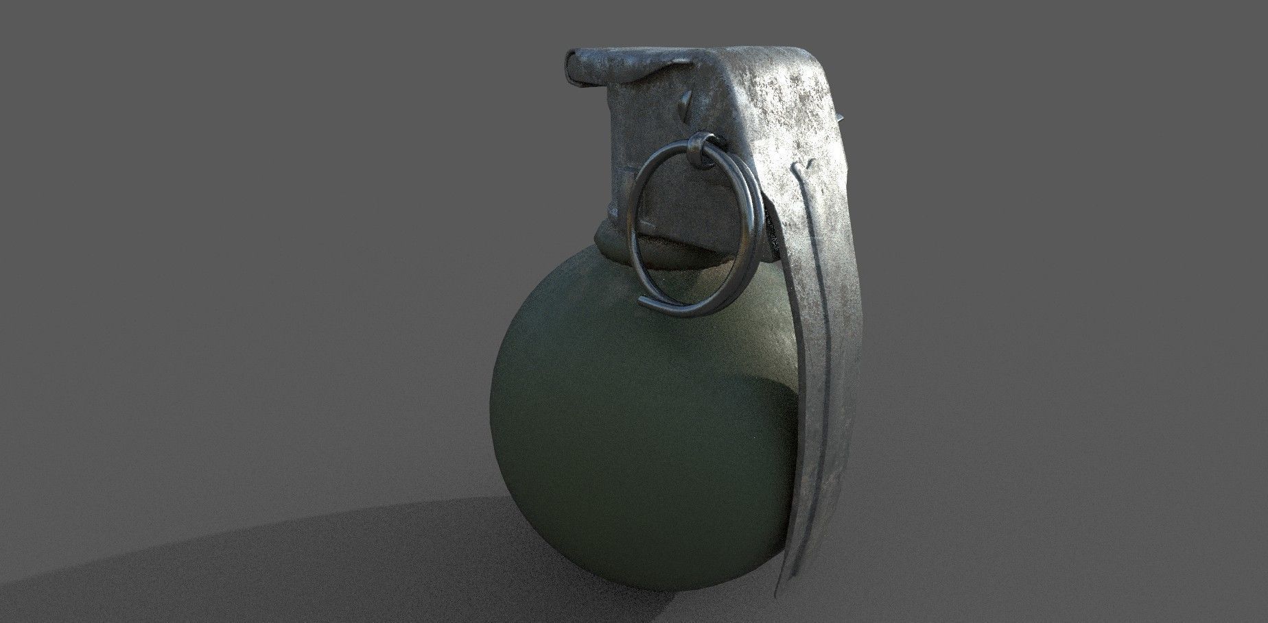 Grenade Low-poly 3D model Low-poly 3D model_3