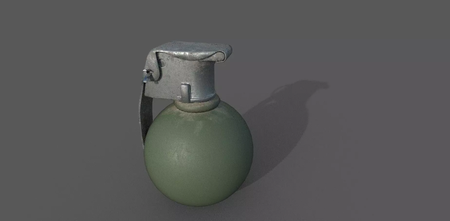 Grenade Low-poly 3D model Low-poly 3D model_0